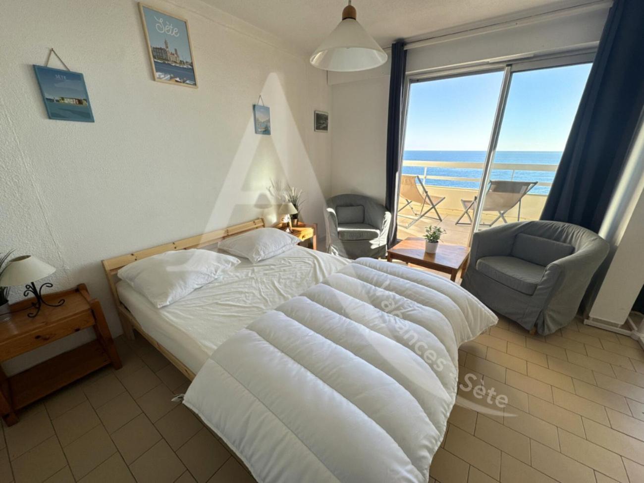 40 M², 1Ere Ligne Mer, Dernier Etage Avec Ascenseur Sete Luaran gambar