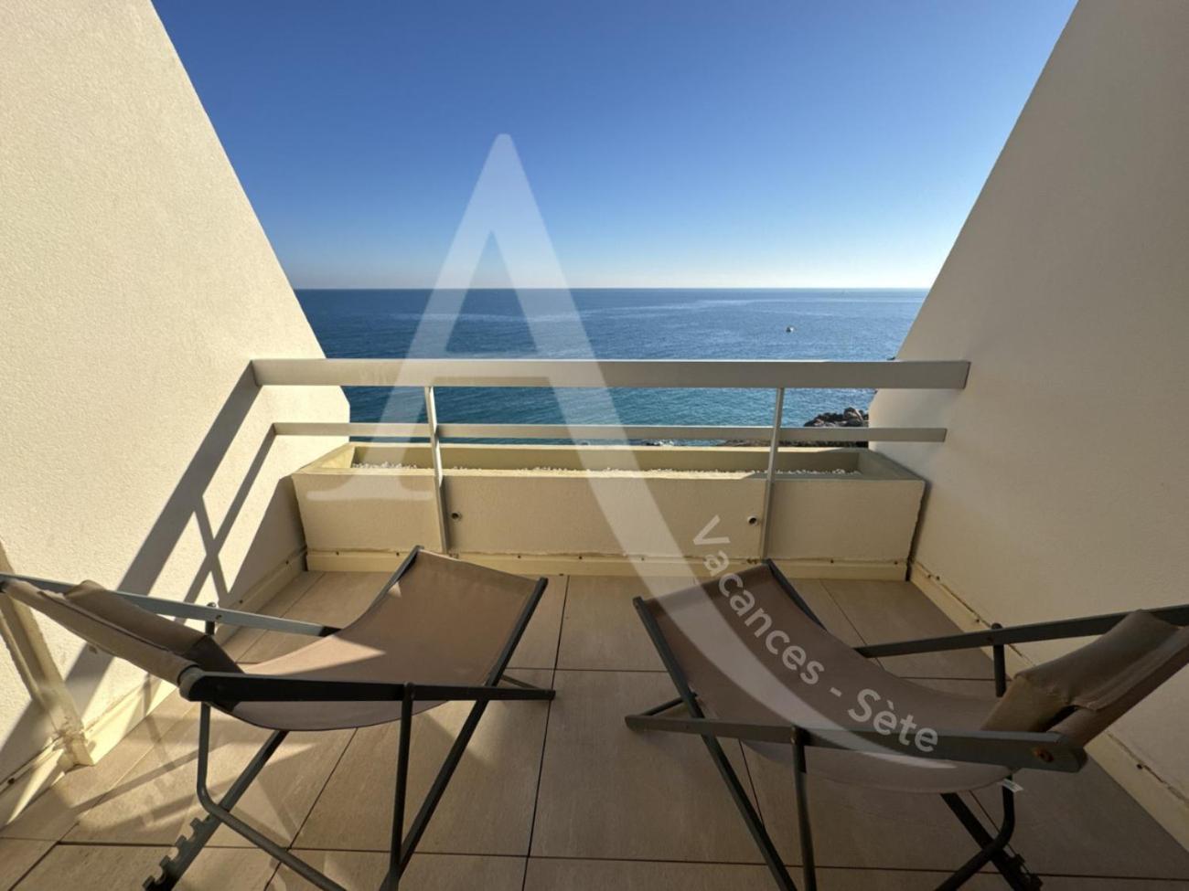 40 M², 1Ere Ligne Mer, Dernier Etage Avec Ascenseur Sete Luaran gambar